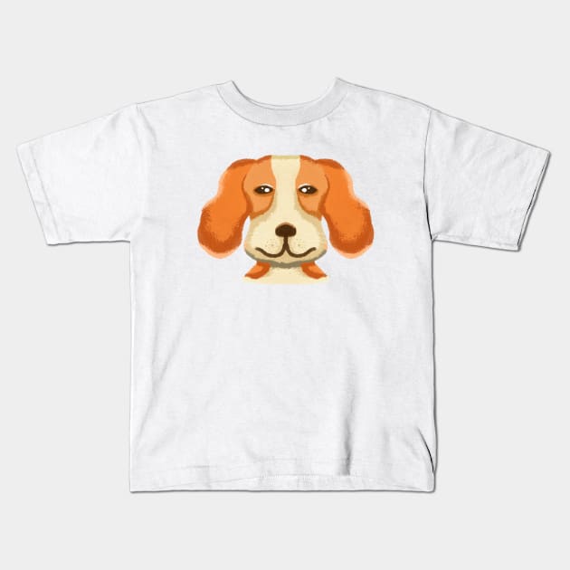 Cute beagle dog Kids T-Shirt by happymonday